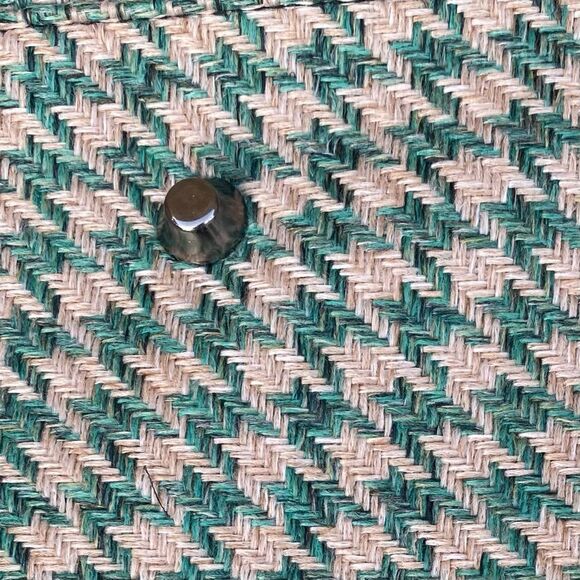 New Lulu Dharma Weekender Travel Crossbody Bag Green/Brown Houndstooth NWT - Picture 8 of 9